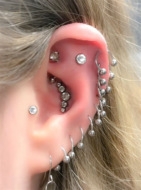 ear piercing ideas pinterest|ear piercing combinations pinterest.